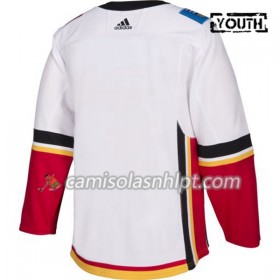 Camisola Calgary Flames Blank Adidas Branco Authentic - Criança